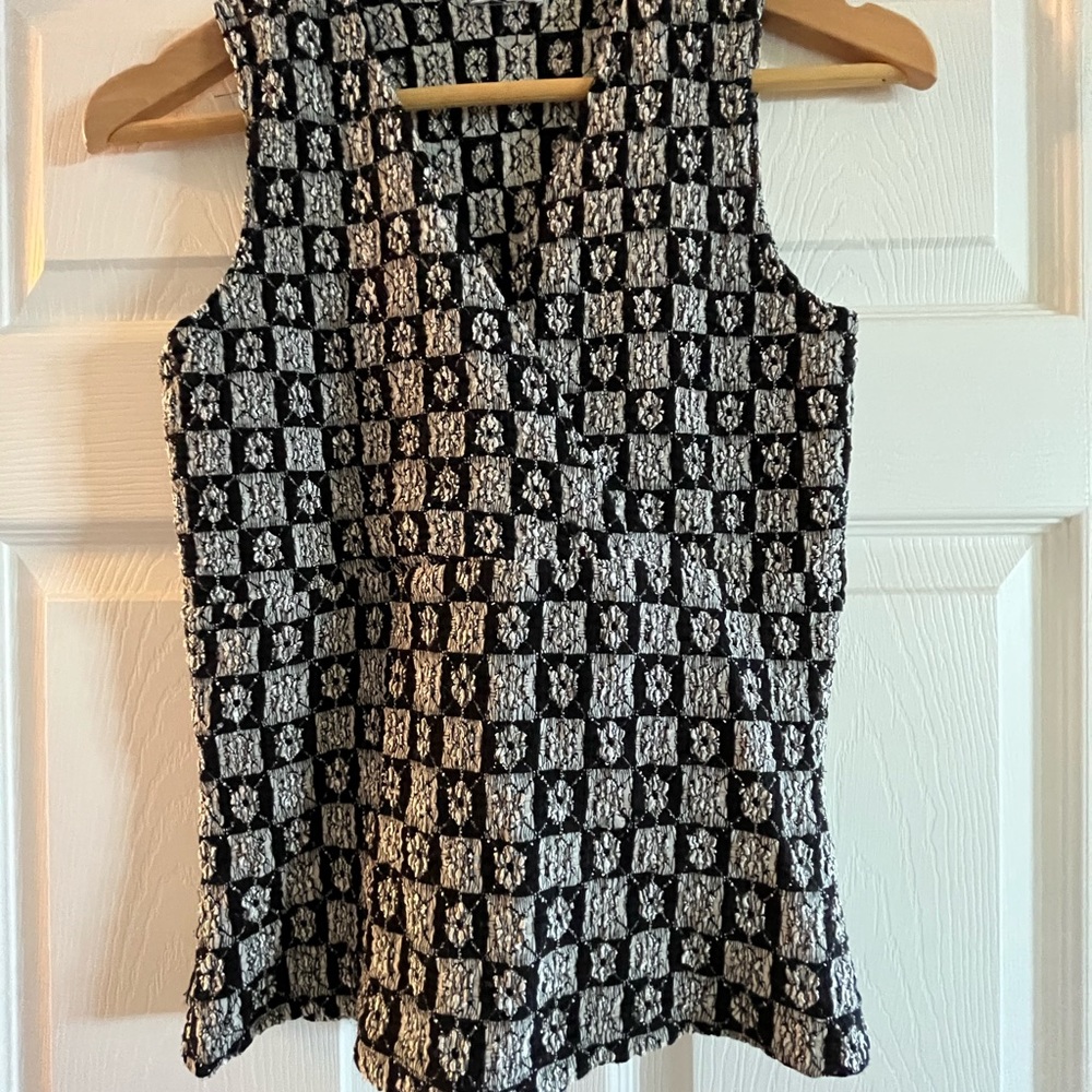 3 for $30 Silver and black top